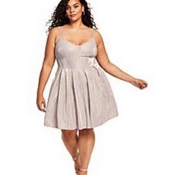 Trendy Plus Size Fit and Flare dress - Picture 1 of 2